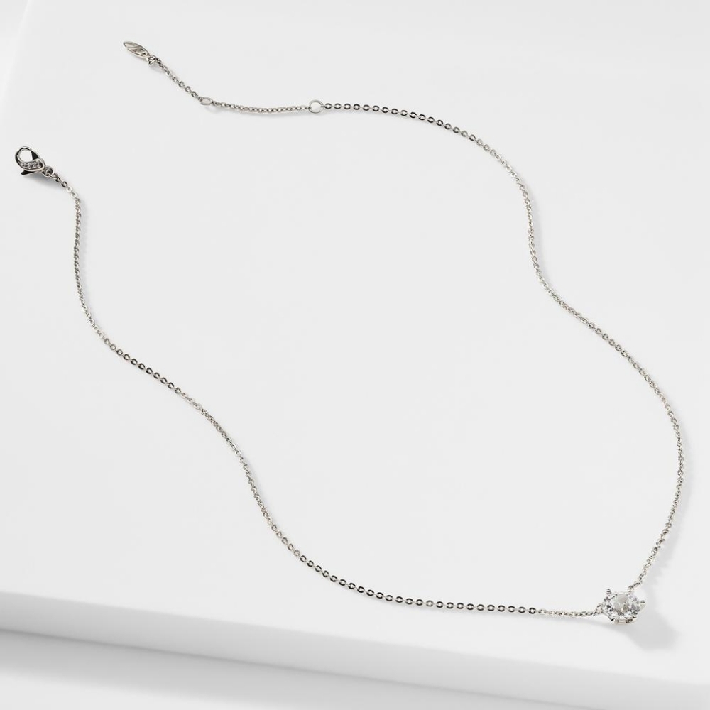 Nadri 8mm CZ Diamond Pendant Necklace